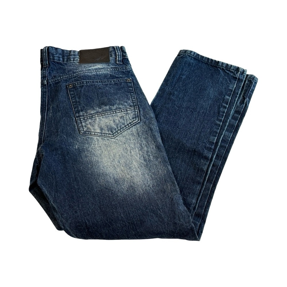 Southpole Authentic Collection Distressed Straight Leg Jeans Blue Mens 34x32